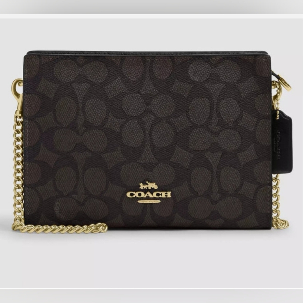 Coach Slim Crossbody Bag in Signature Canvas Style - Picture 5 of 5